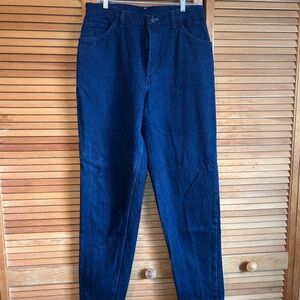 Vintage Gitano Women's Denim Pants High Rise Classic Fit Dark Blue Sz 14 Avg